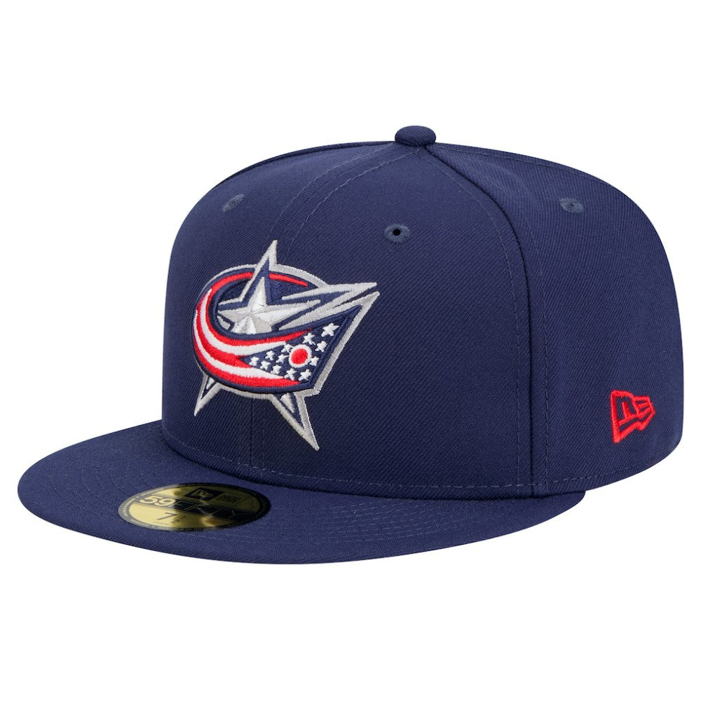 NHL Columbus Blue Jackets New Era Core 59FIFTY Fitted Hat - Navy