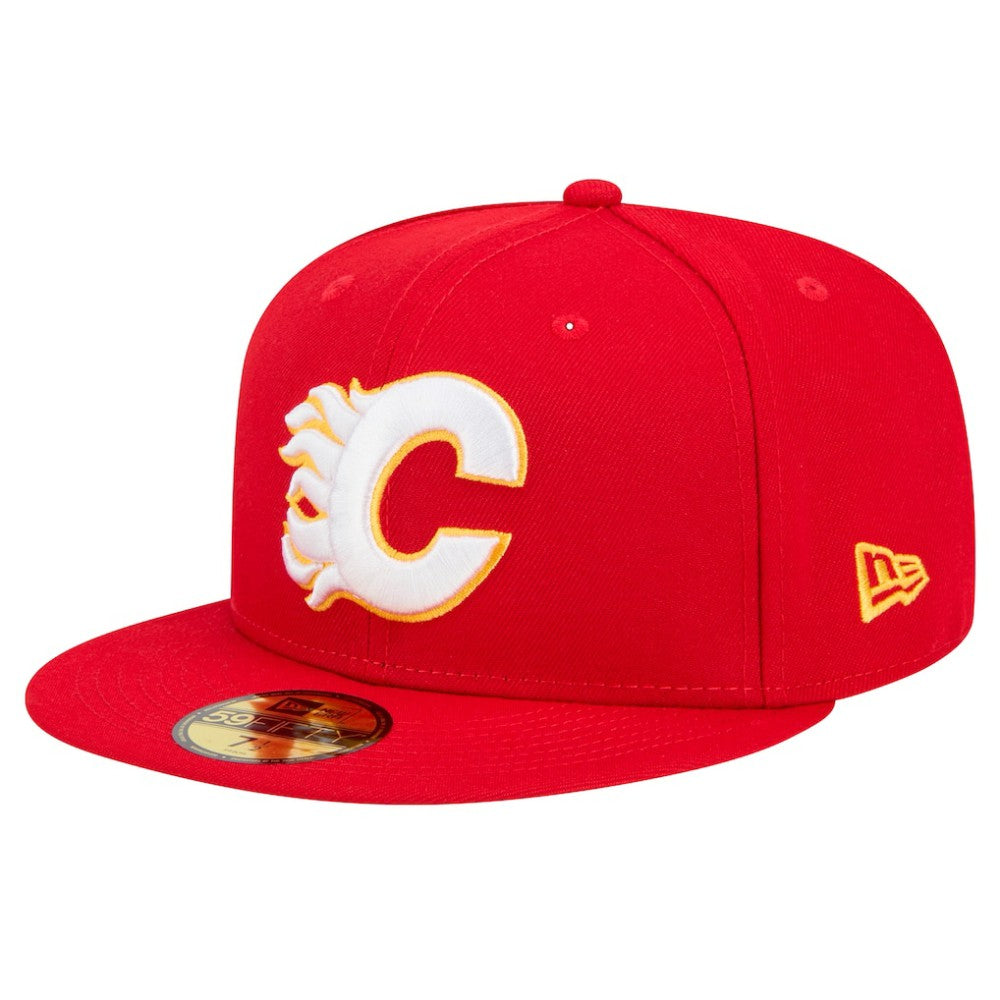 NHL Calgary Flames New Era Core 59FIFTY Fitted Hat - Red