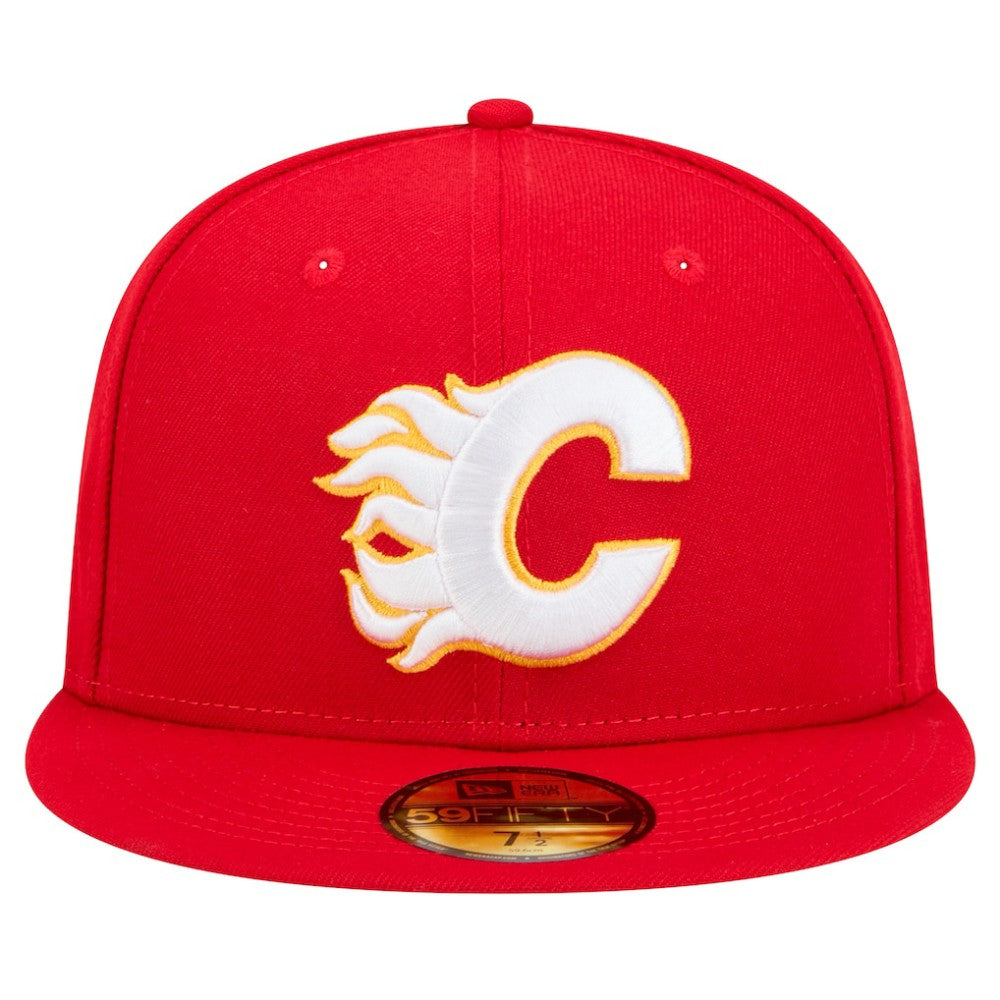 NHL Calgary Flames New Era Core 59FIFTY Fitted Hat - Red
