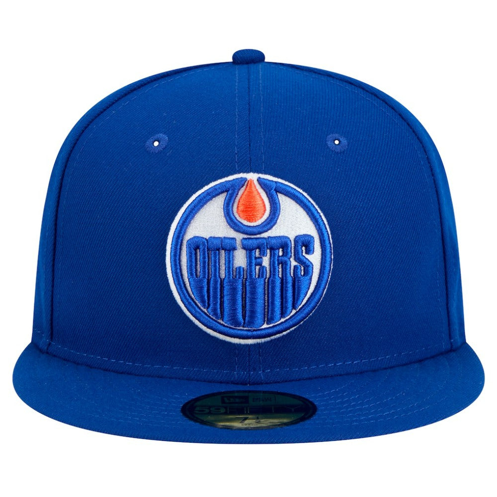 NHL Edmonton Oilers New Era Core 59FIFTY Fitted Hat - Royal