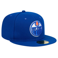 NHL Edmonton Oilers New Era Core 59FIFTY Fitted Hat - Royal