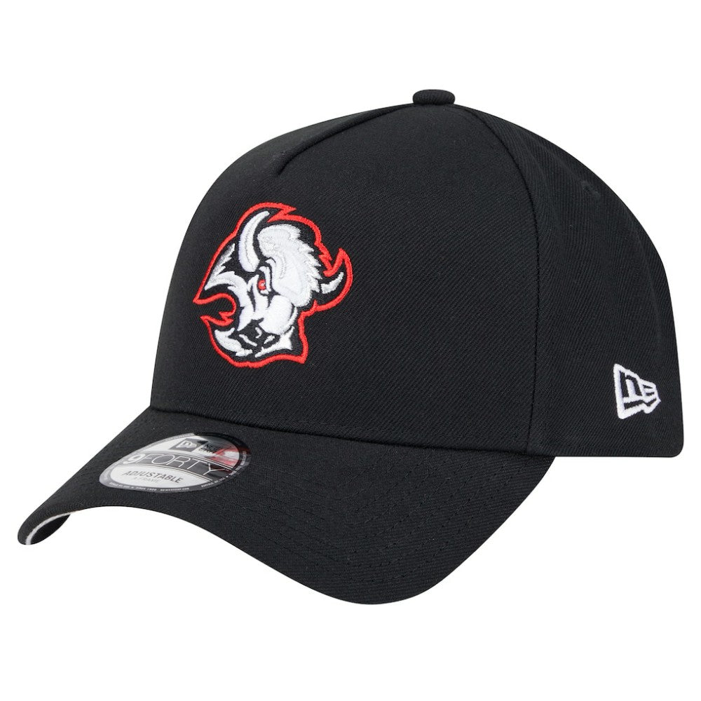 NHL Buffalo Sabres New Era Core A-Frame 9FORTY Adjustable Hat - Black