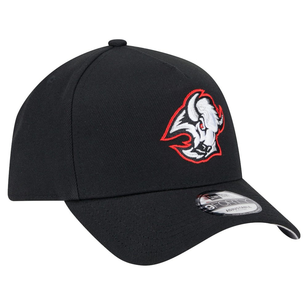 NHL Buffalo Sabres New Era Core A-Frame 9FORTY Adjustable Hat - Black