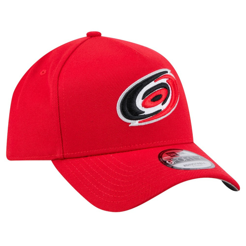 NHL Carolina Hurricanes New Era Core A-Frame 9FORTY Adjustable Hat - Red