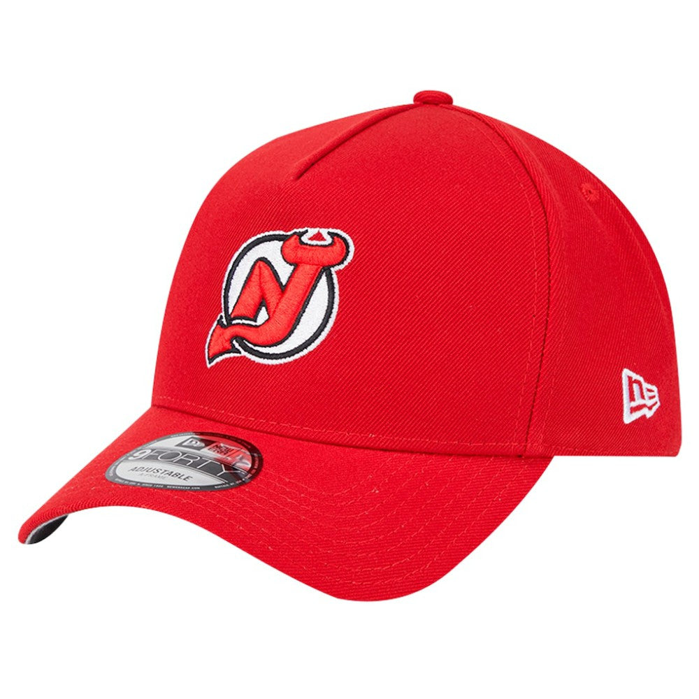 NHL New Jersey Devils New Era Core A-Frame 9FORTY Adjustable Hat - Red