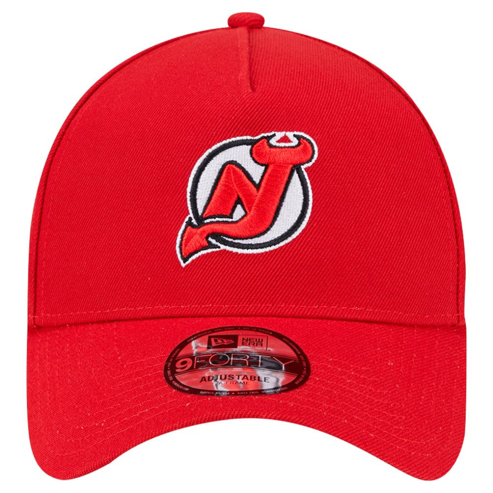 NHL New Jersey Devils New Era Core A-Frame 9FORTY Adjustable Hat - Red