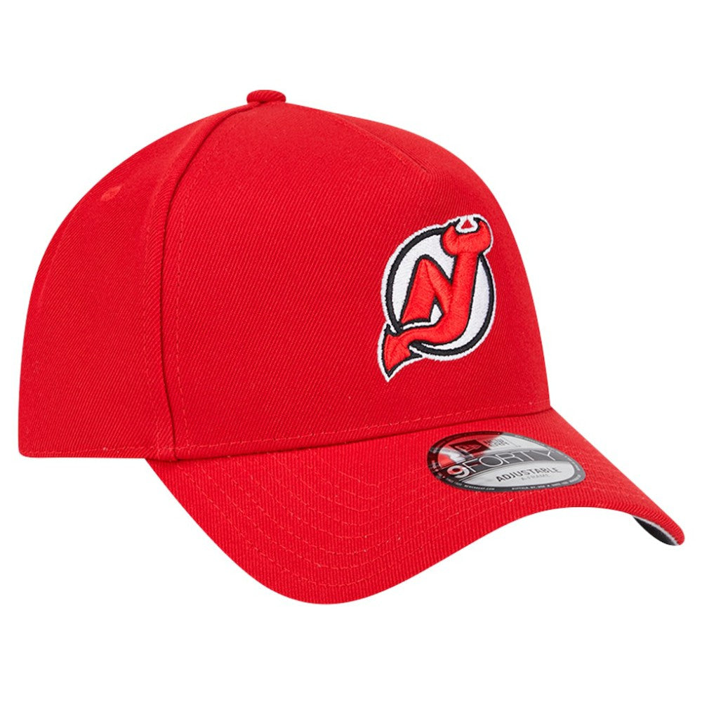 NHL New Jersey Devils New Era Core A-Frame 9FORTY Adjustable Hat - Red