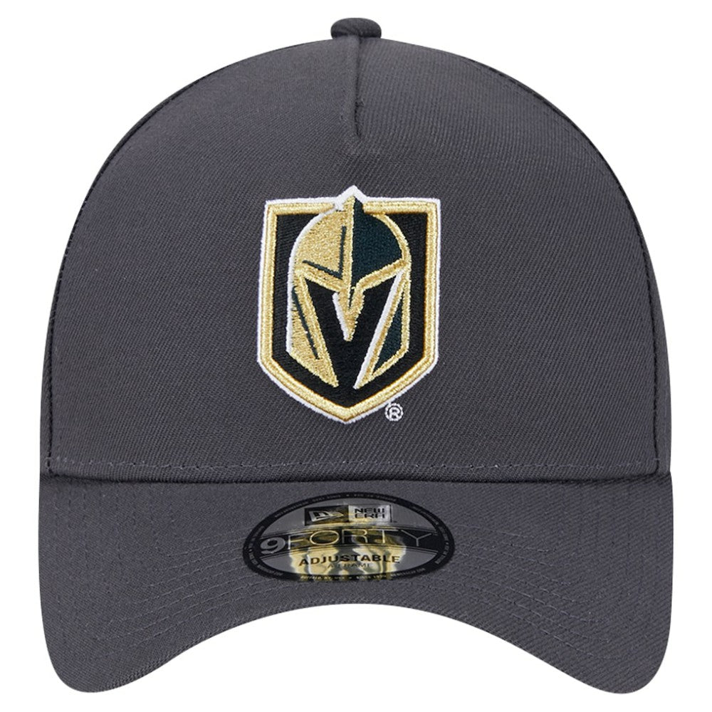 NHL Vegas Golden Knights New Era Core A-Frame 9FORTY Adjustable Hat - Gray