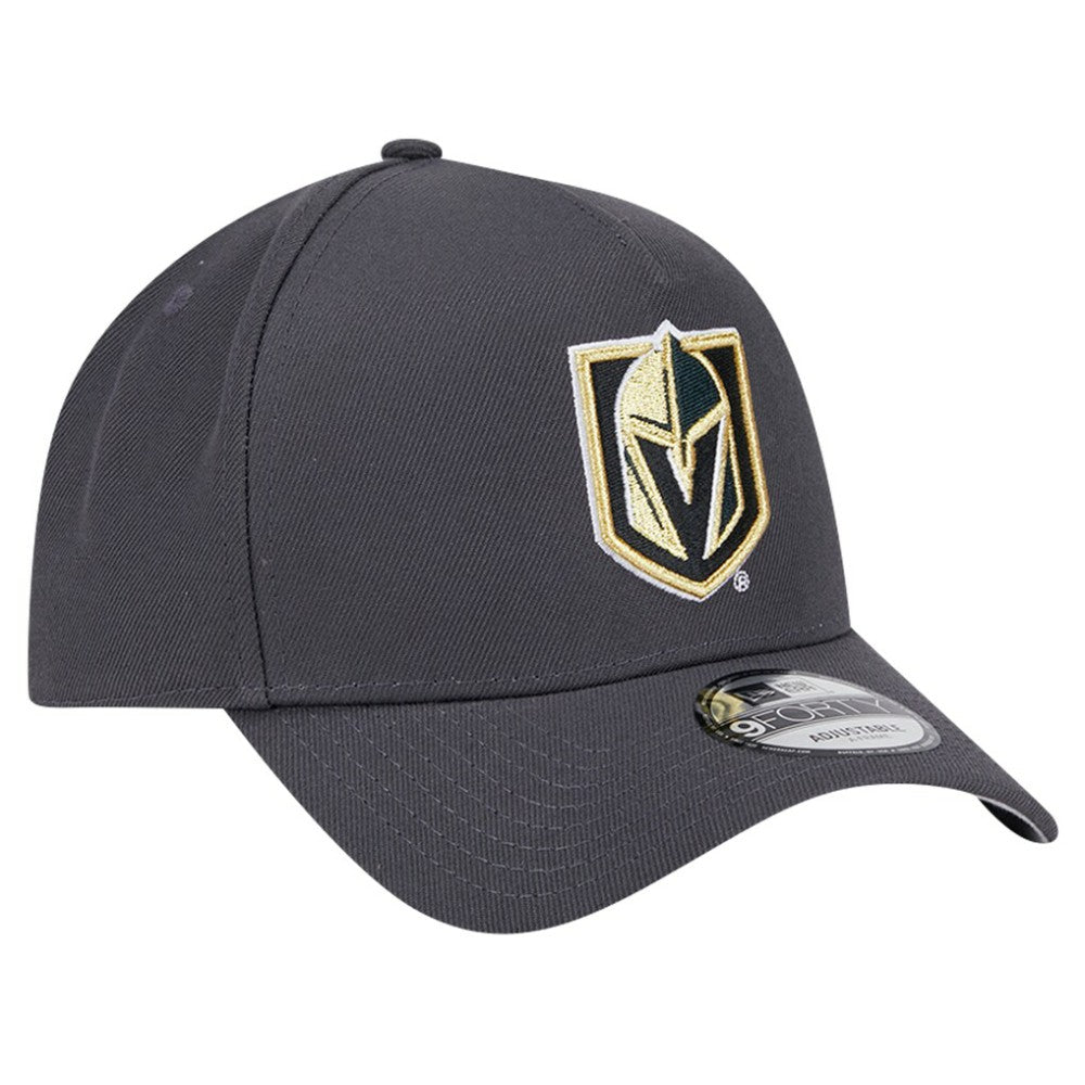 NHL Vegas Golden Knights New Era Core A-Frame 9FORTY Adjustable Hat - Gray