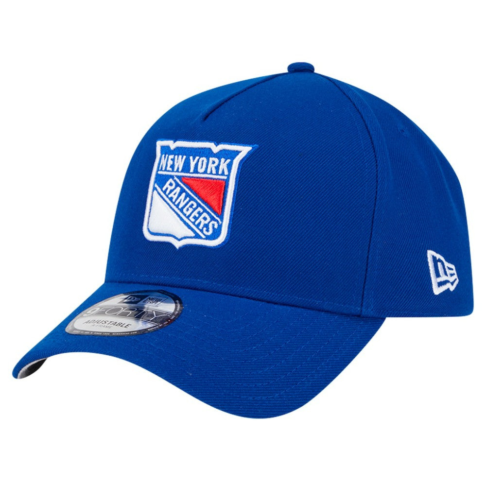 NHL New York Rangers New Era Core A-Frame 9FORTY Adjustable Hat - Blue