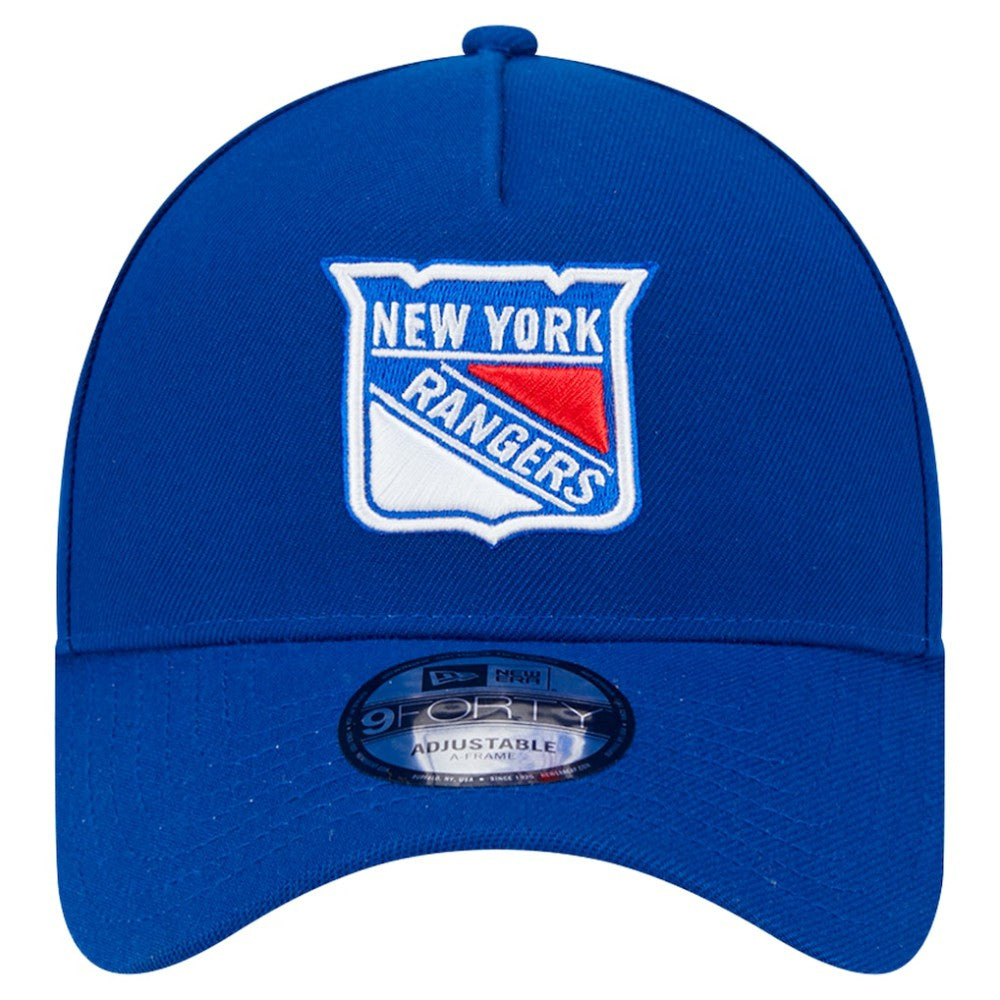 NHL New York Rangers New Era Core A-Frame 9FORTY Adjustable Hat - Blue