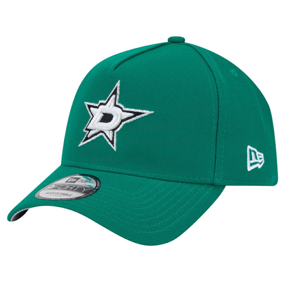 NHL Dallas Stars New Era Core A-Frame 9FORTY Adjustable Hat - Kelly Green
