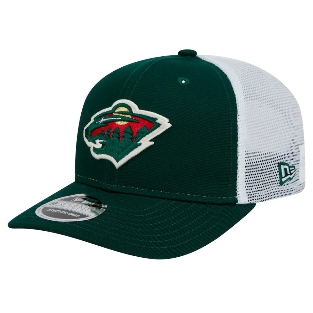 NHL Minnesota Wild New Era Core Trucker 9SEVENTY Stretch-Snap Hat - Green
