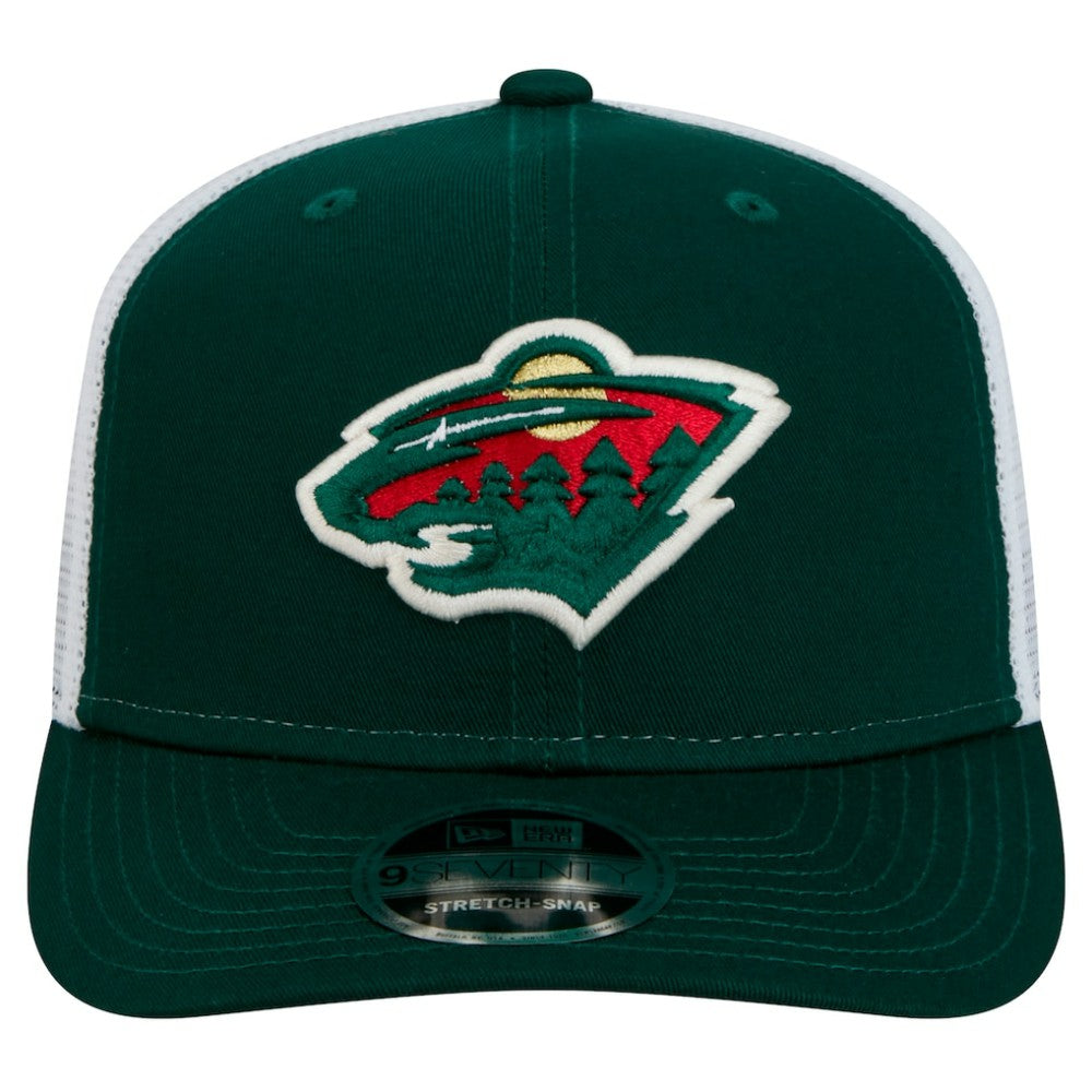 NHL Minnesota Wild New Era Core Trucker 9SEVENTY Stretch-Snap Hat - Green