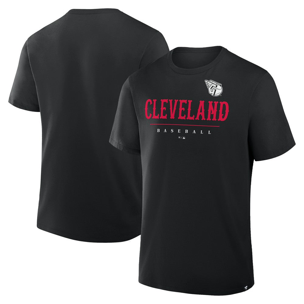 Cleveland Guardians Fanatics Color Pop Legacy Clubhouse T-Shirt - Black T-shirts