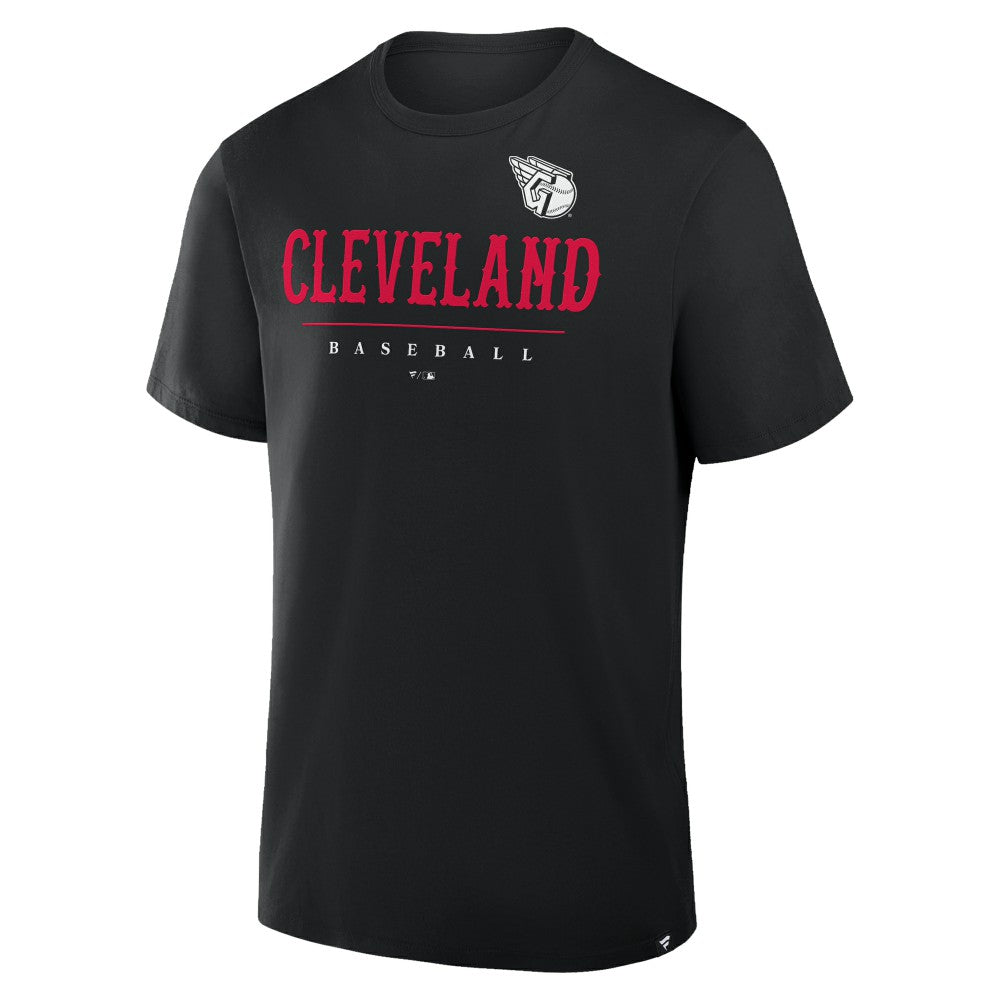 Cleveland Guardians Fanatics Color Pop Legacy Clubhouse T-Shirt - Black T-shirts