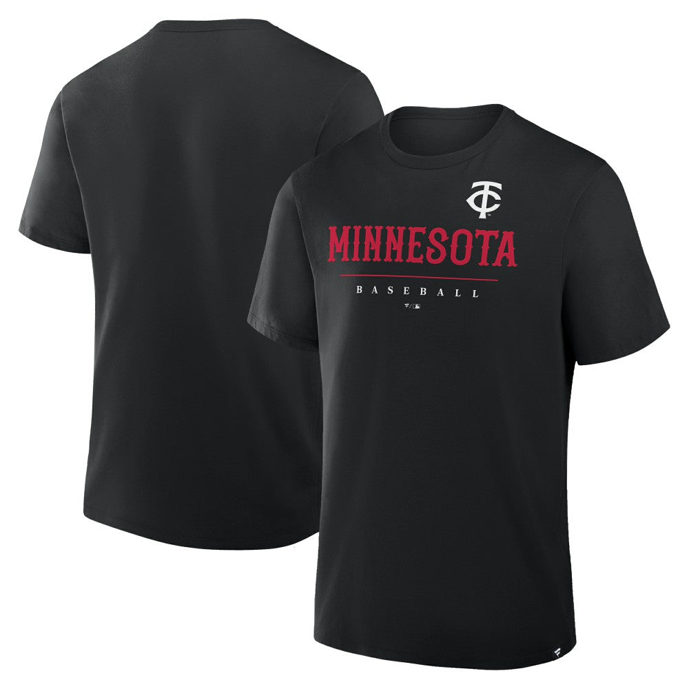 Minnesota Twins Fanatics Color Pop Legacy Clubhouse T-Shirt - Black T-shirts