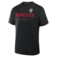 Minnesota Twins Fanatics Color Pop Legacy Clubhouse T-Shirt - Black T-shirts
