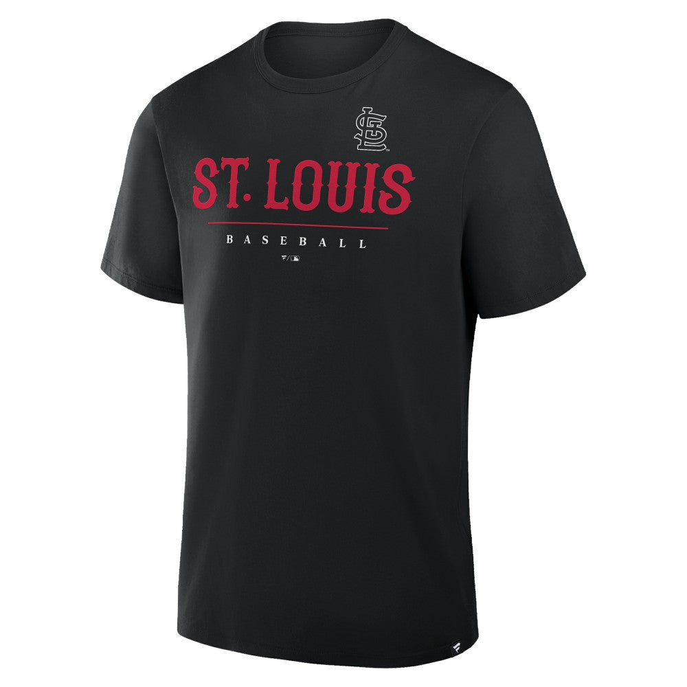 St. Louis Cardinals Fanatics Color Pop Legacy Clubhouse T-Shirt - Black T-shirts