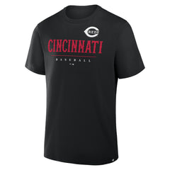 Cincinnati Reds Fanatics Color Pop Legacy Clubhouse T-Shirt - Black T-shirts