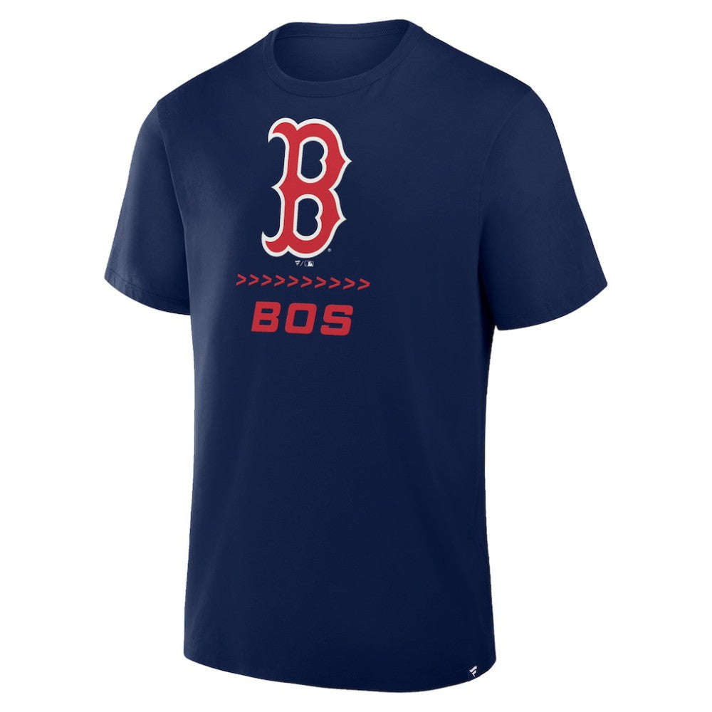 Boston Red Sox Fanatics Clubhouse Legacy Side Swipe T-Shirt - Navy T-shirts