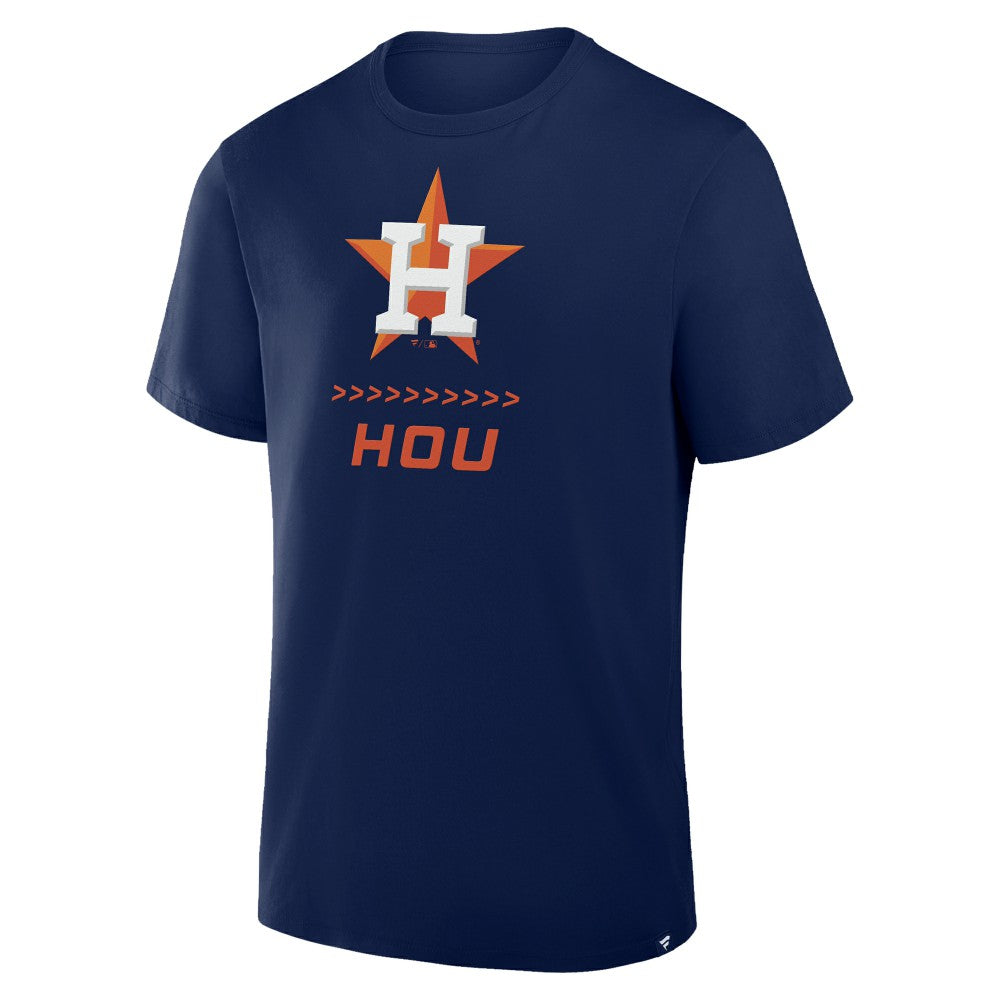 Houston Astros Fanatics Clubhouse Legacy Side Swipe T-Shirt - Navy T-shirts