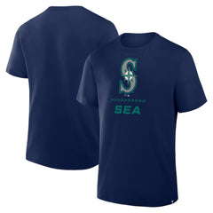 Seattle Mariners Fanatics Clubhouse Legacy Side Swipe T-Shirt - Navy T-shirts