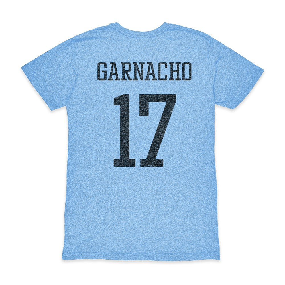 Alejandro Garnacho Argentina National Team 1863FC Player Vintage Tri-Blend T-Shirt Light Blue shop