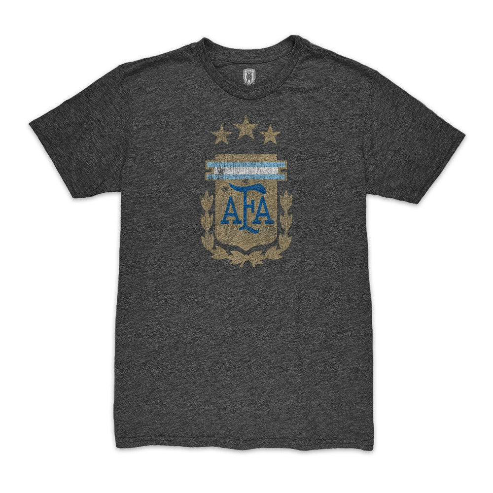 Cristian Romero Argentina National Team 1863FC Player Vintage Tri-Blend T-Shirt Black shop