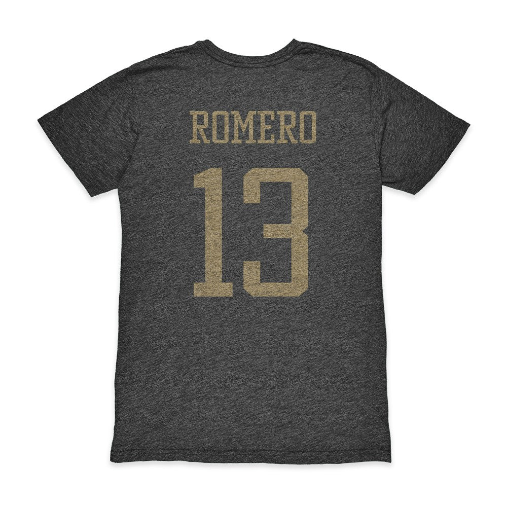 Cristian Romero Argentina National Team 1863FC Player Vintage Tri-Blend T-Shirt Black shop