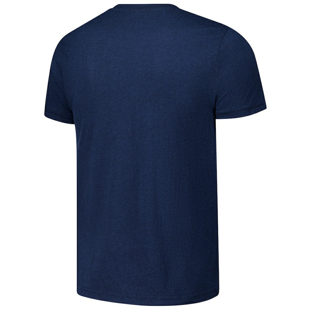 Chicago Bears Homage Unisex Ruffle Some Feathers Tri-Blend T-Shirt Navy