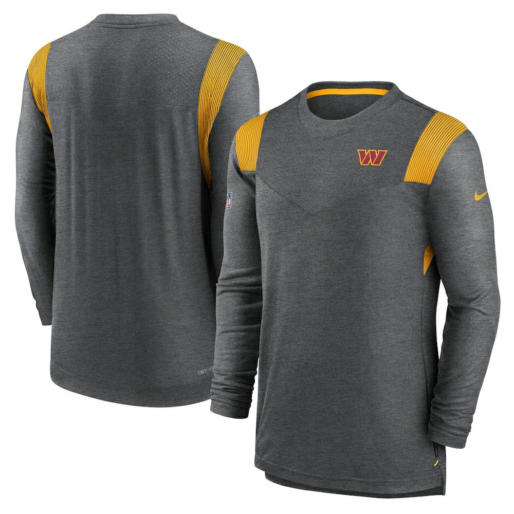 Washington Commanders Player Performance Long Sleeve T-Shirt Heather Charcoal