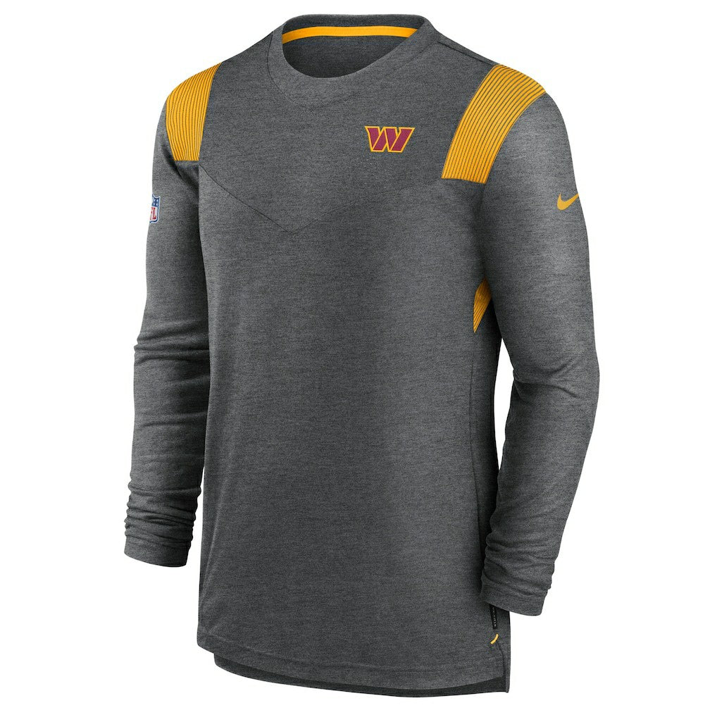 Washington Commanders Player Performance Long Sleeve T-Shirt Heather Charcoal