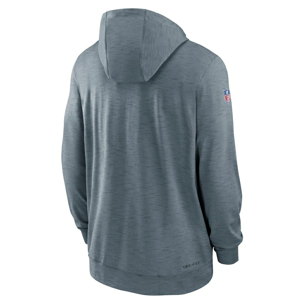Minnesota Vikings 2022/23 Sideline Pop Performance Full-Zip Hoodie Gray