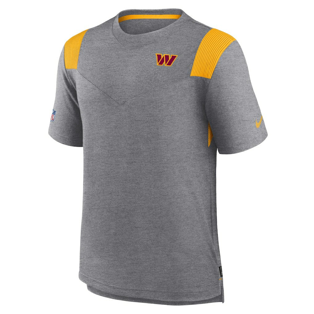 Washington Commanders Sideline Tonal Logo Performance Player T-Shirt Charcoal