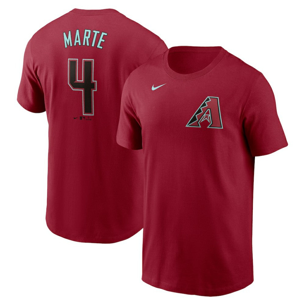 Ketel Marte Arizona Diamondbacks Nike Fuse Name & Number T-Shirt - Red T-shirts