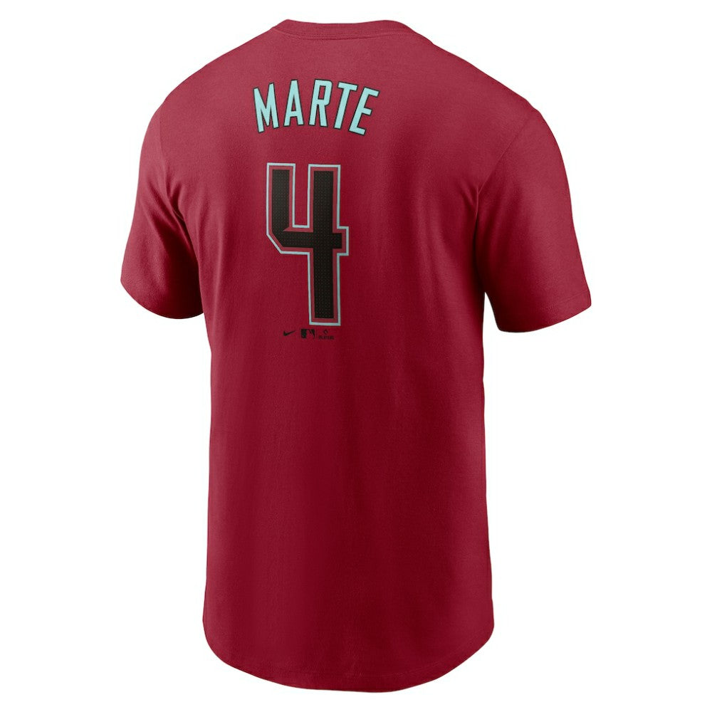 Ketel Marte Arizona Diamondbacks Nike Fuse Name & Number T-Shirt - Red T-shirts