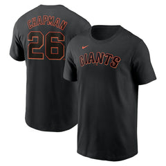 Matt Chapman San Francisco Giants Nike Fuse Name & Number T-Shirt - Black T-shirts
