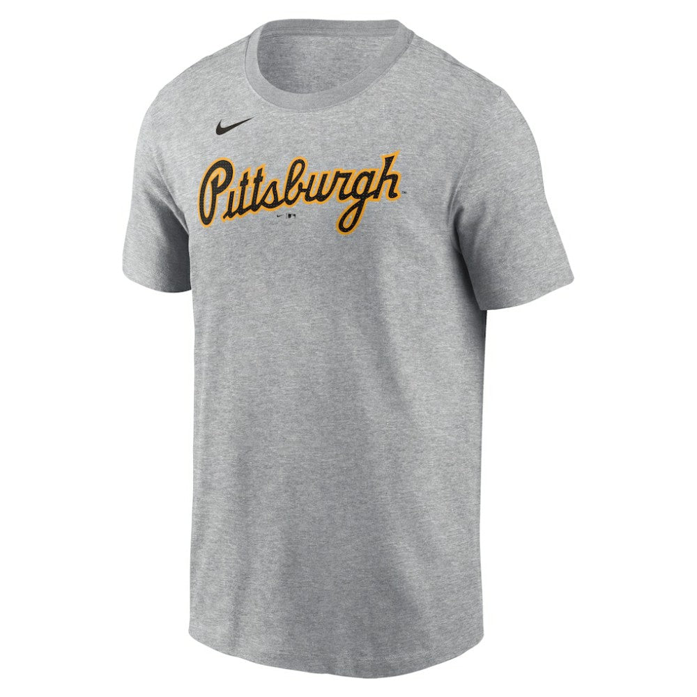 Paul Skenes Pittsburgh Pirates Nike Fuse Name & Number T-Shirt - Heather Gray T-shirts