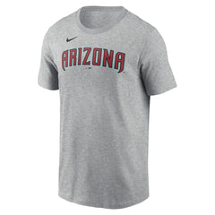 Corbin Carroll Arizona Diamondbacks Nike Fuse Name & Number T-Shirt - Heather Gray T-shirts