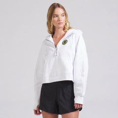 NHL Boston Bruins lululemon Women's Scuba Oversized Half-Zip Hoodie - White