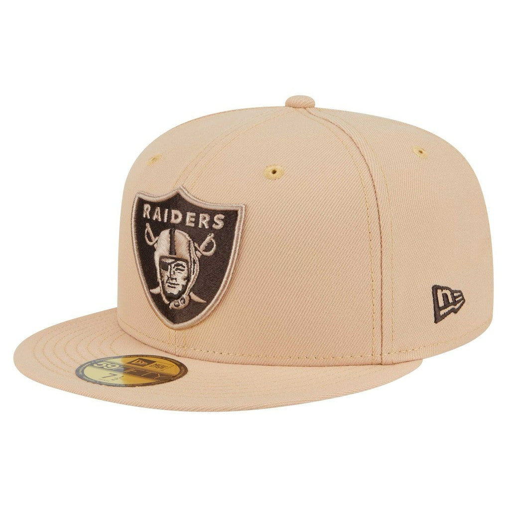Las Vegas Raiders New Era Candied Pecan 59FIFTY Fitted Hat Tan