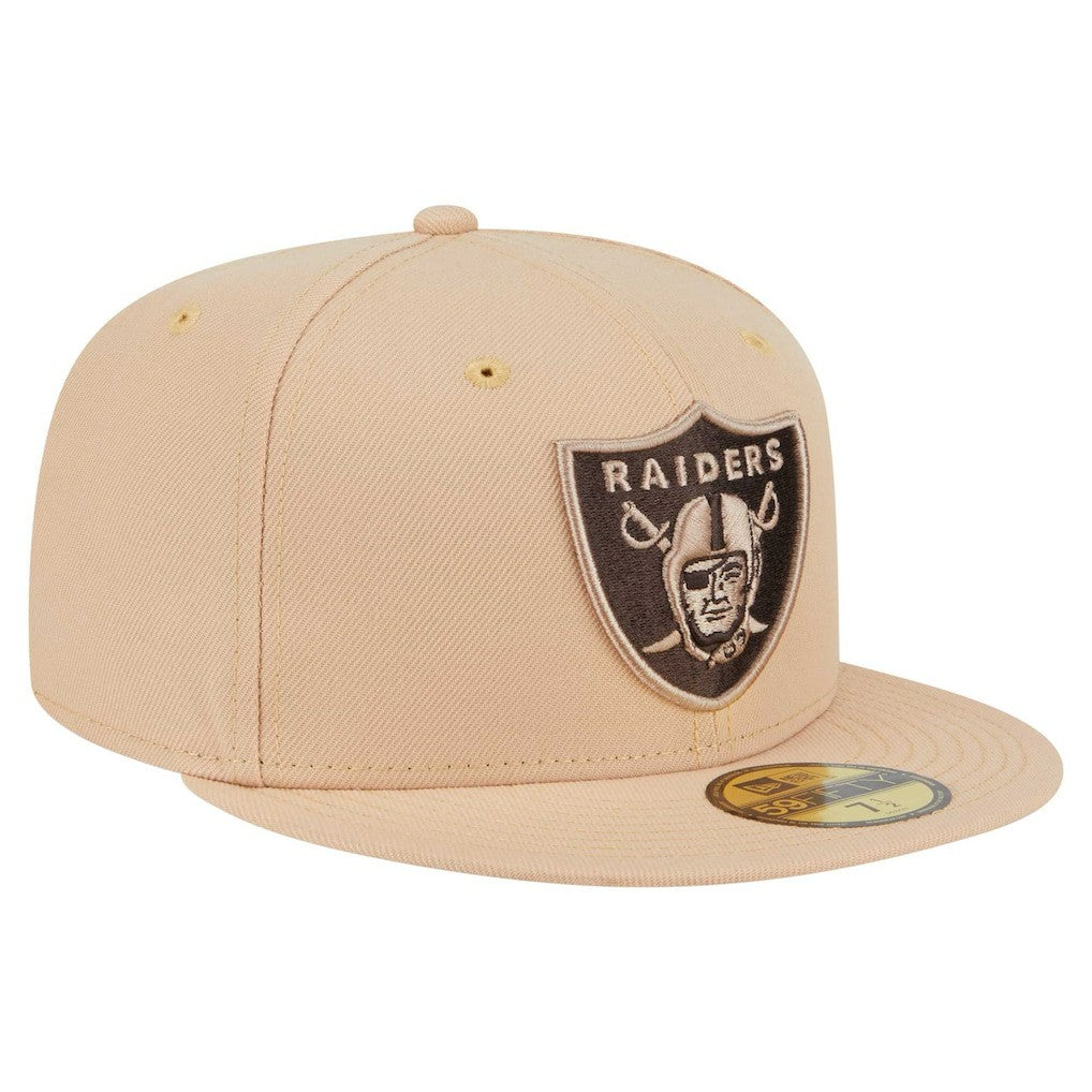 Las Vegas Raiders New Era Candied Pecan 59FIFTY Fitted Hat Tan