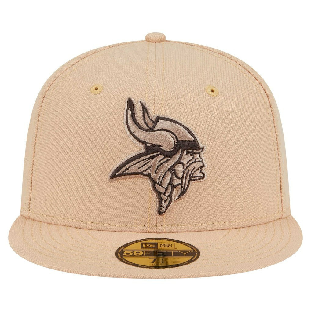 Minnesota Vikings New Era Candied Pecan 59FIFTY Fitted Hat Tan