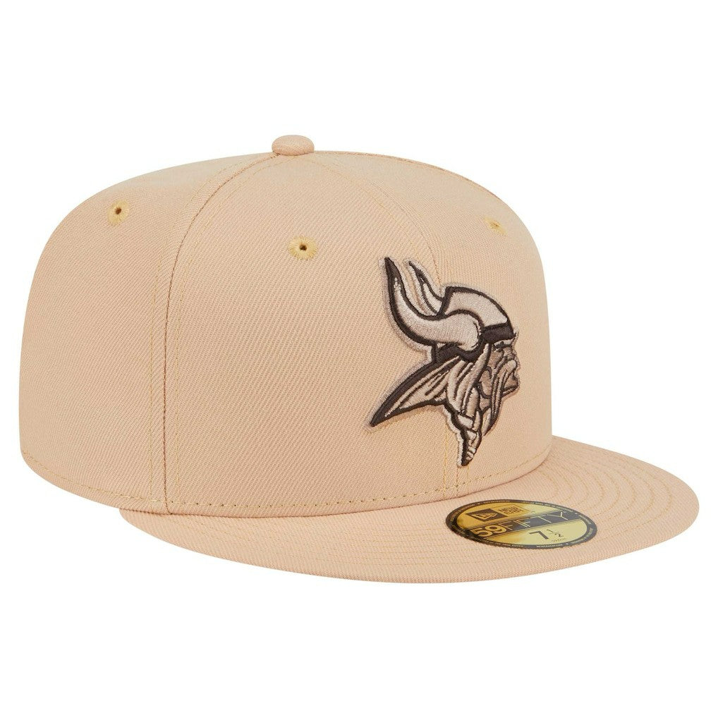 Minnesota Vikings New Era Candied Pecan 59FIFTY Fitted Hat Tan