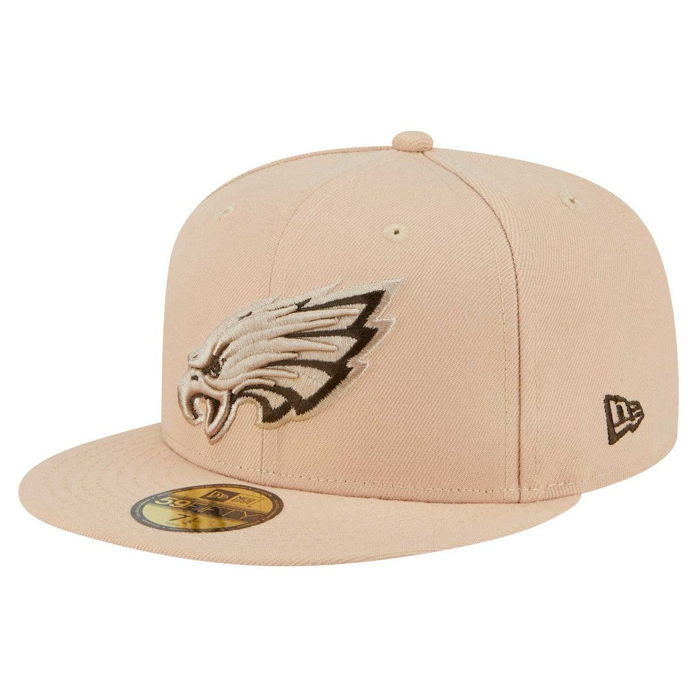 Philadelphia Eagles New Era Candied Pecan 59FIFTY Fitted Hat Tan