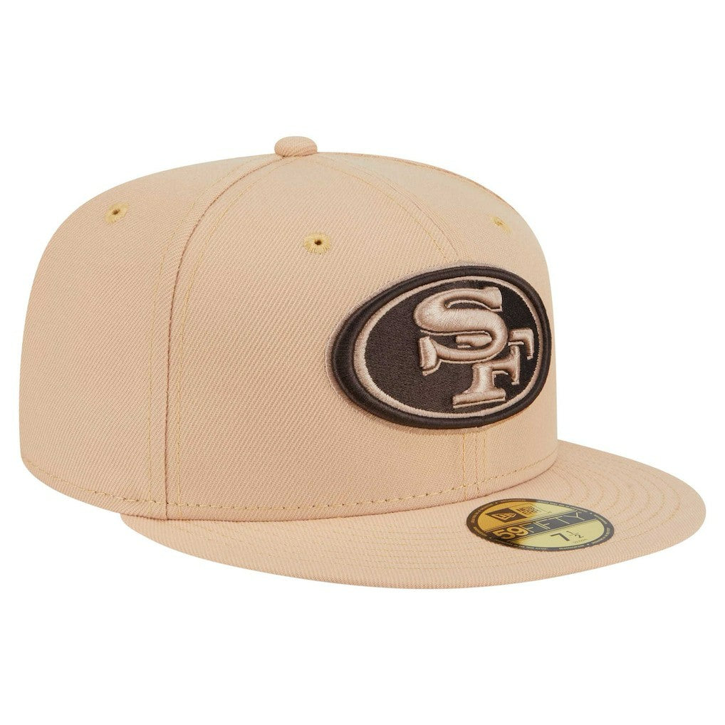 San Francisco 49ers New Era Candied Pecan 59FIFTY Fitted Hat Tan