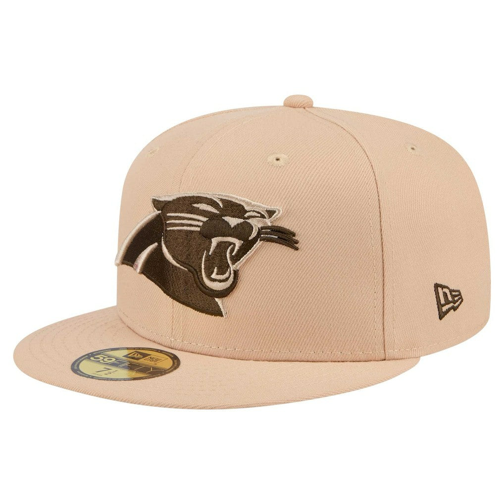 Carolina Panthers New Era Candied Pecan 59FIFTY Fitted Hat Tan