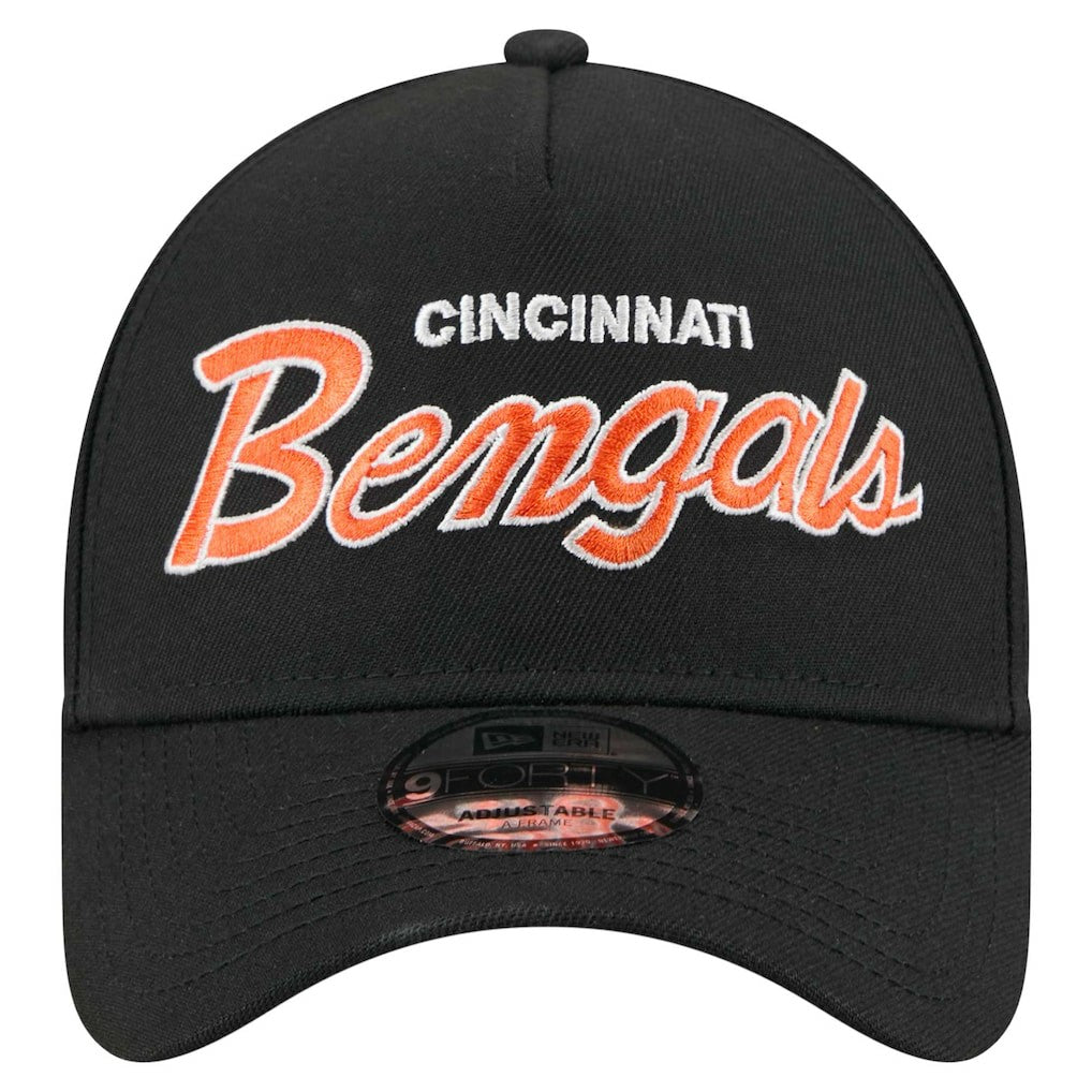 Cincinnati Bengals New Era Smith 9FORTY Adjustable hat Black