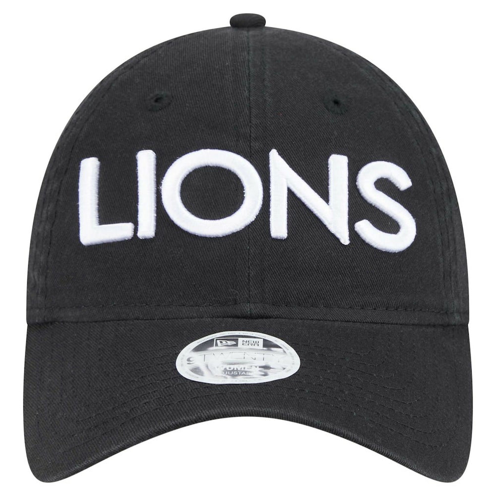 Detroit Lions New Era Women's Cece 9TWENTY Adjustable Hat Black